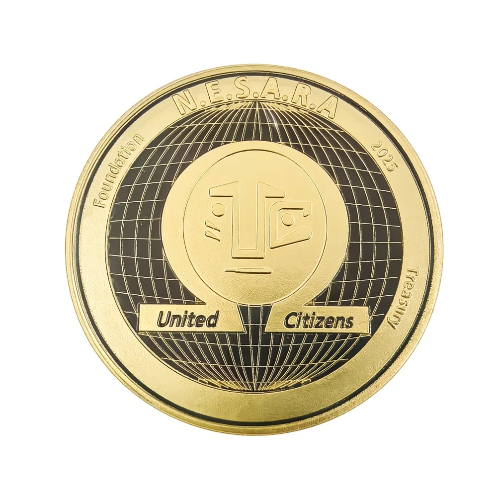 2025 Unique Nesara&Gesara Coin 40mm Metal craft commemorative coins Decorative collection gift