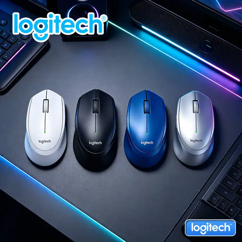 

Logitech M330 Silent Mouse Wireless with 2.4GHz Receiver Optical Tracking 1000 DPI Quiet for Library Logitech M280/M330/M100R