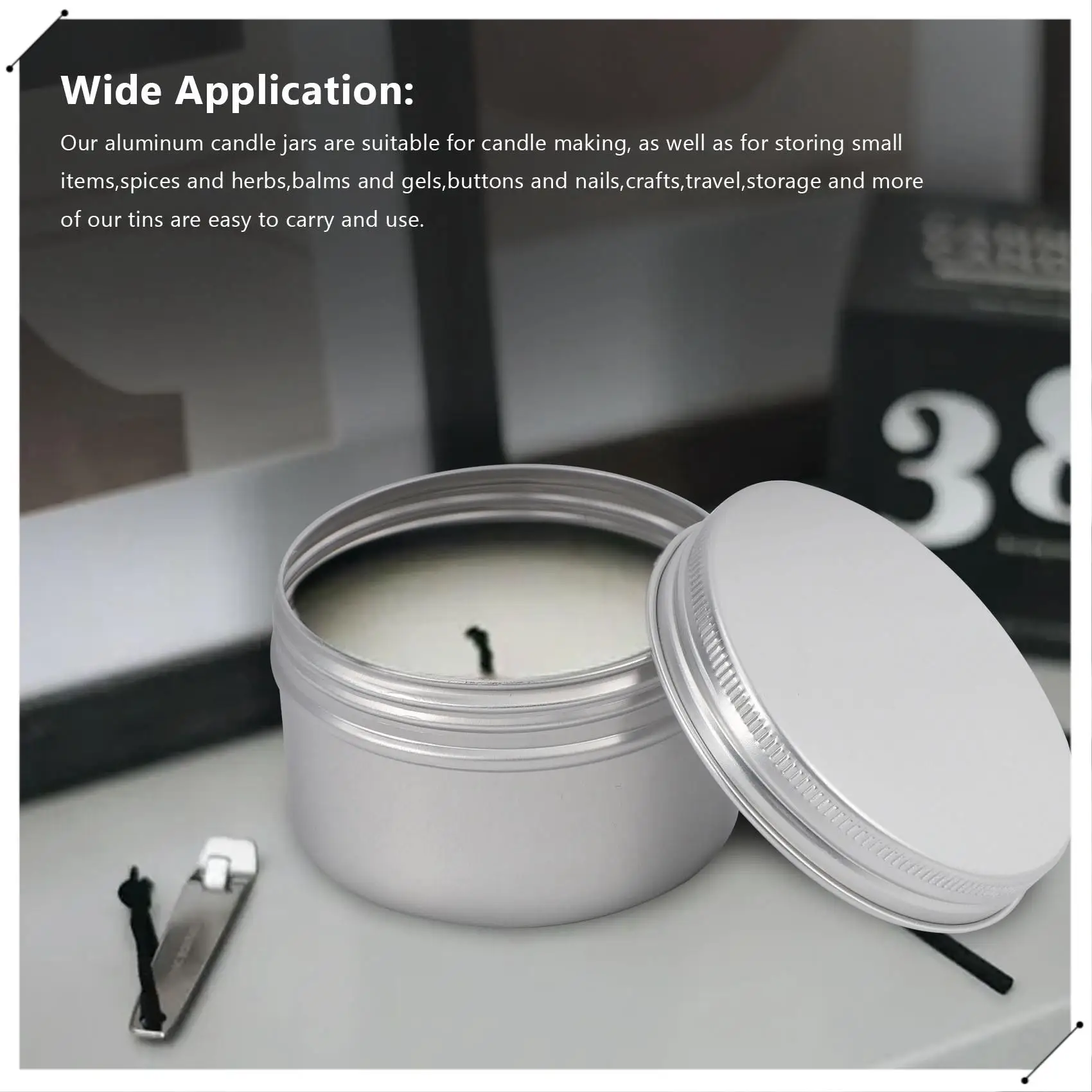 12Pcs 4Oz Metal Candle Tins For DIY Candle Making, Metal Tins With Screw Lids,For Candle Making,Crafts,Storage (Silver)