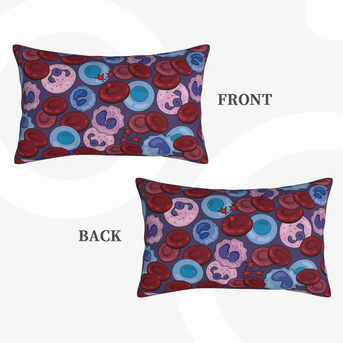 Hematology Blood Cells Medical Laboratory Scientist Rectangle Pillowcase Cushion Cover Decor Bedroom Bed Home  Throw Pillow