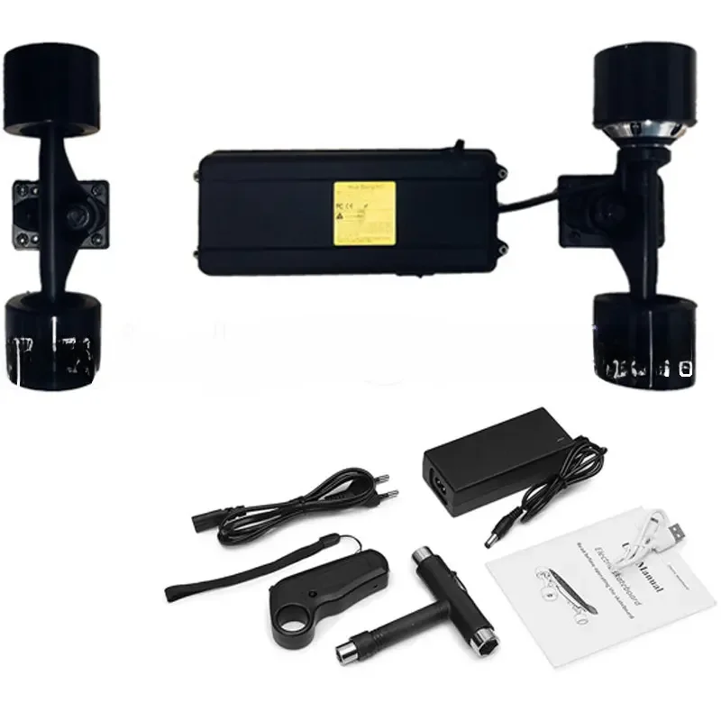 Four-Wheel Electric Skateboard Modification Kit Diy Full Set Accessories Hub Motor Controller Battery Box 2.2ah Double Drive