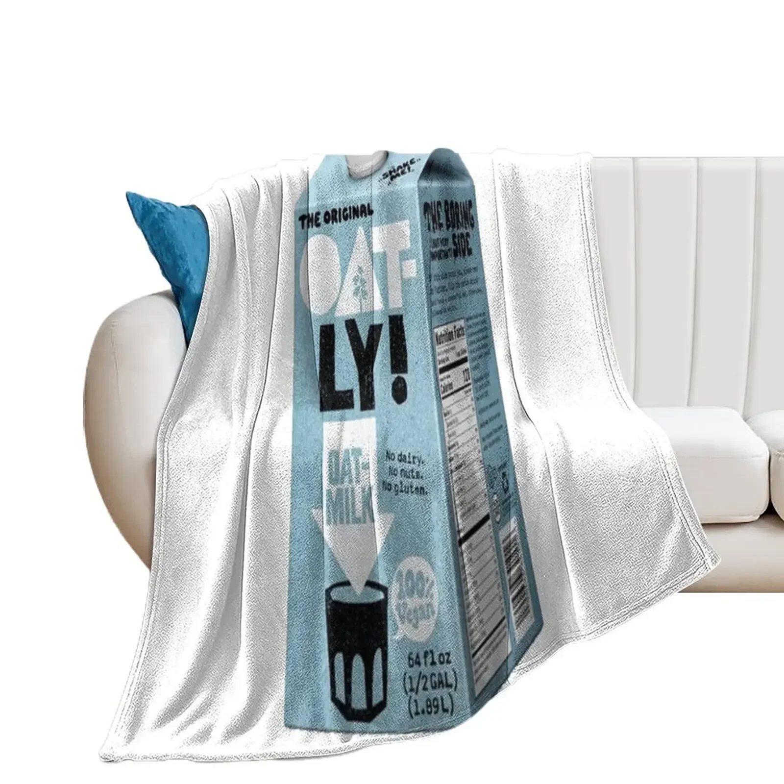 Vegan Oat Milk Throw Blanket for winter Stuffeds Luxury Thicken warm for winter Blankets