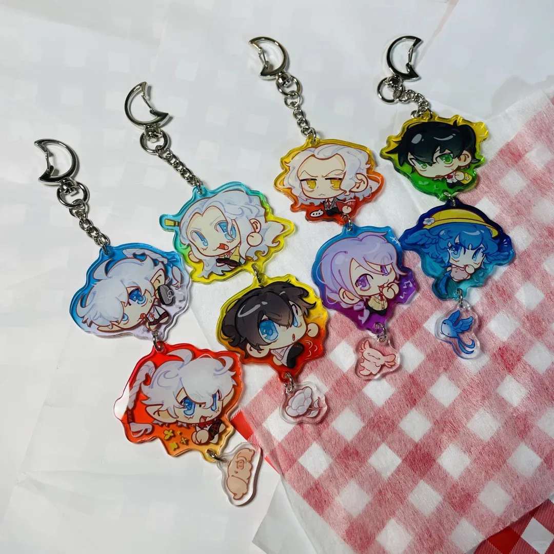Phoenix Wright Ace Attorney-Llavero de Anime para mujer, llavero acrílico de Anime, accesorios colgantes para hombre, regalo para Amiga, Naruhodo Ryūichi