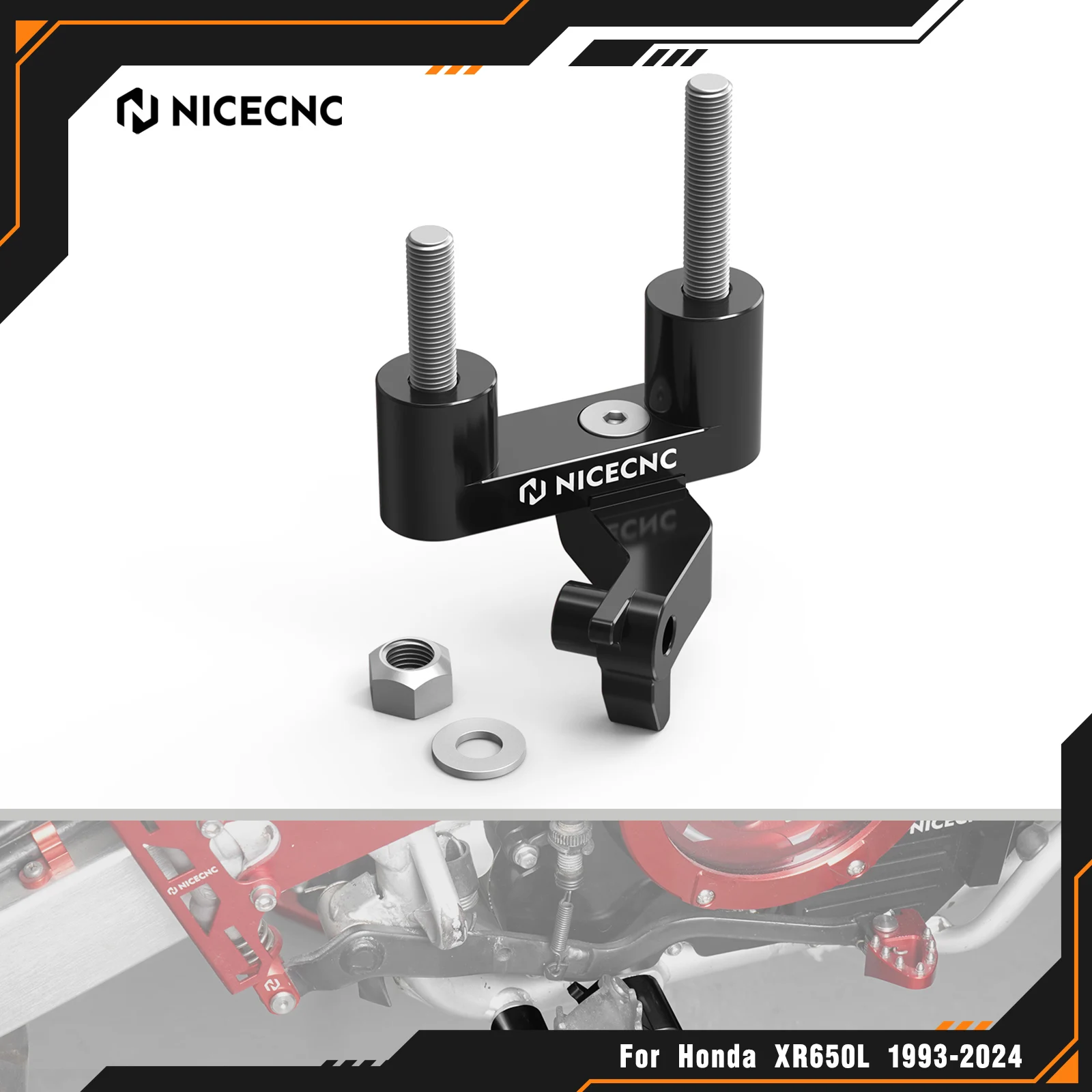 

NICECNC For Honda XR650L XR 650L 650 L 1993-2025 2024 1.22''/ 31MM Right Foot Rest Peg Footpeg Pedals Mount Closer Motorcycle