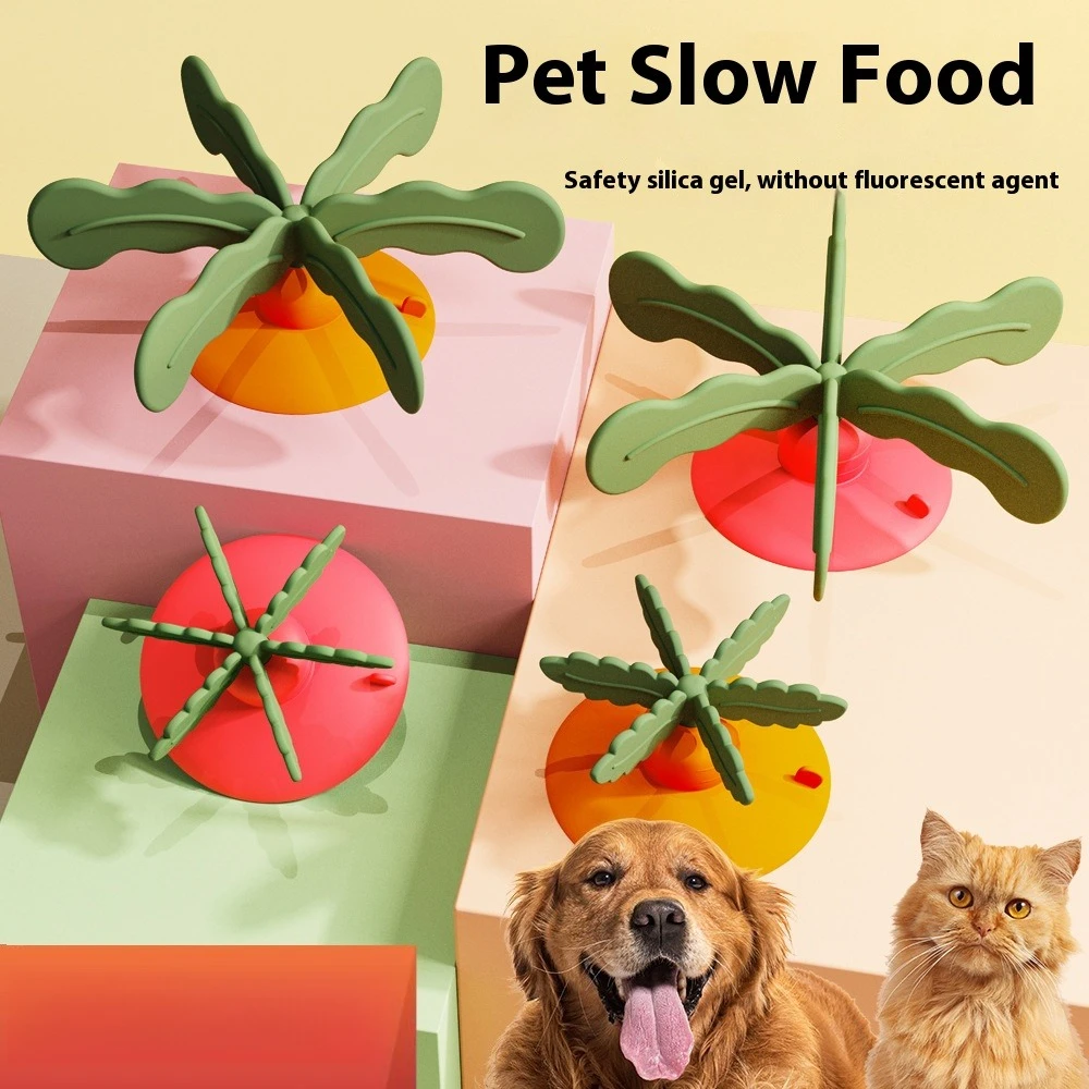

Slow Feeder Dog Bowl - Anti-Choke Silicone Food Dispenser with Suction Cup, Training Bowl for Fast Eaters (All Sizes)