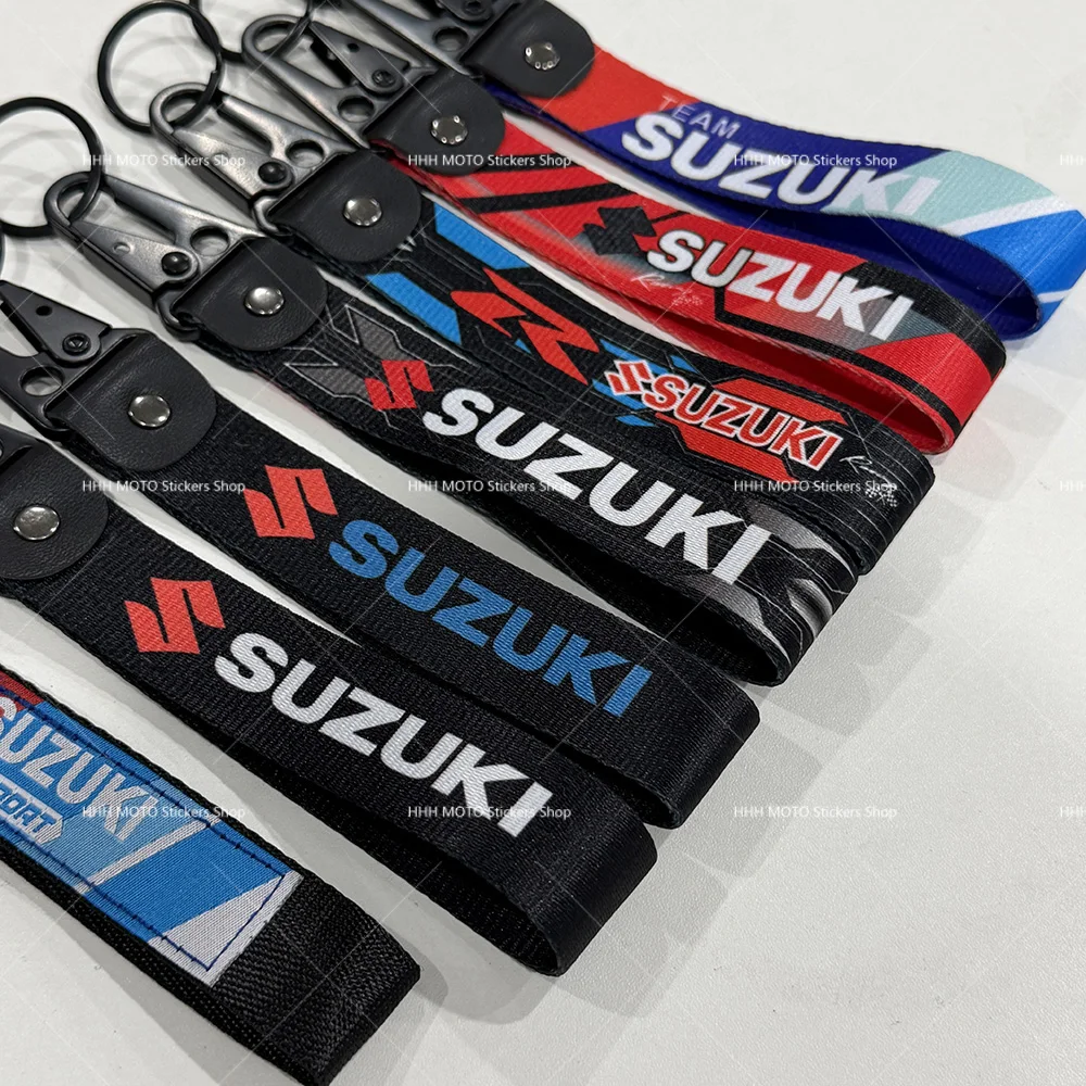 

For Suzuki Double Sided Keychain Multi Color Printed Modified Motorcycle Auto Phone ID Decoration Creative Gift