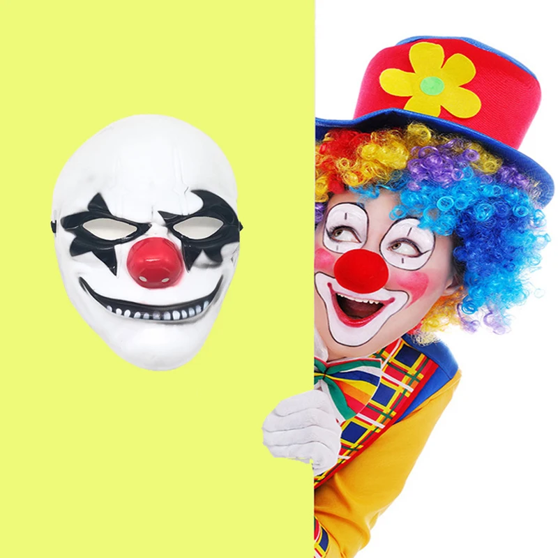 Halloween Joker Mask Cosplay Clown Costume Party Props Full Face Funny Terror Decoration, Halloween Dress Up Costume Accessories