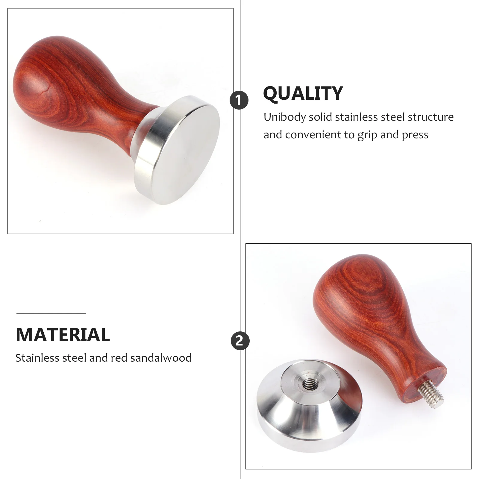 

49mm Coffee Stainless Steel H held Espresso Ground Brewer Tamping Fresh Serve Concentrate Bar H held Coffee Tools