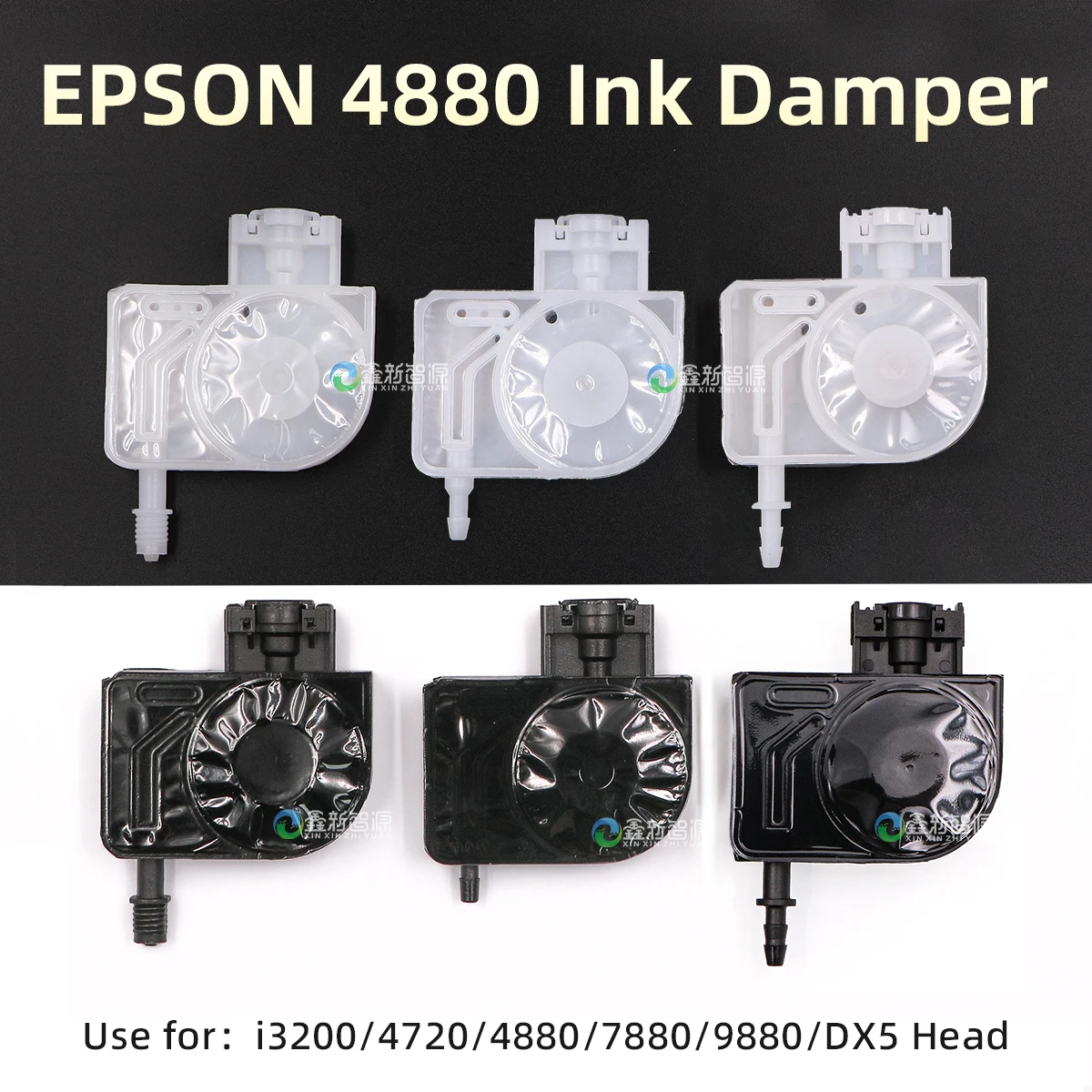 8PCs UV Machine 4880 Ink Damper for EPSON 4800/7800/7880/9800/9880 Eco Solvent Printer DX5 XP600 4720 I3200 Head Ink Dumper
