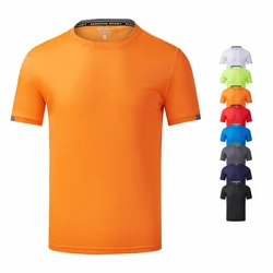 Quick Drying Round Neck T-shirt With Short Sleeves Breathable Fitness And Leisure Team Wear Running Shirt For Men And Women