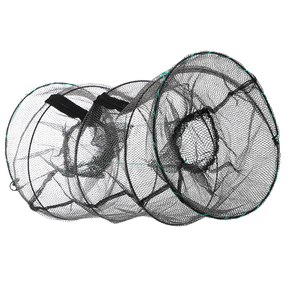 

Collapsible Fishing Trap Net 1 Unit Spring Cage for Saltwater Freshwater Crabbing Shrimp Crawdad Traps Compact Storage Easy