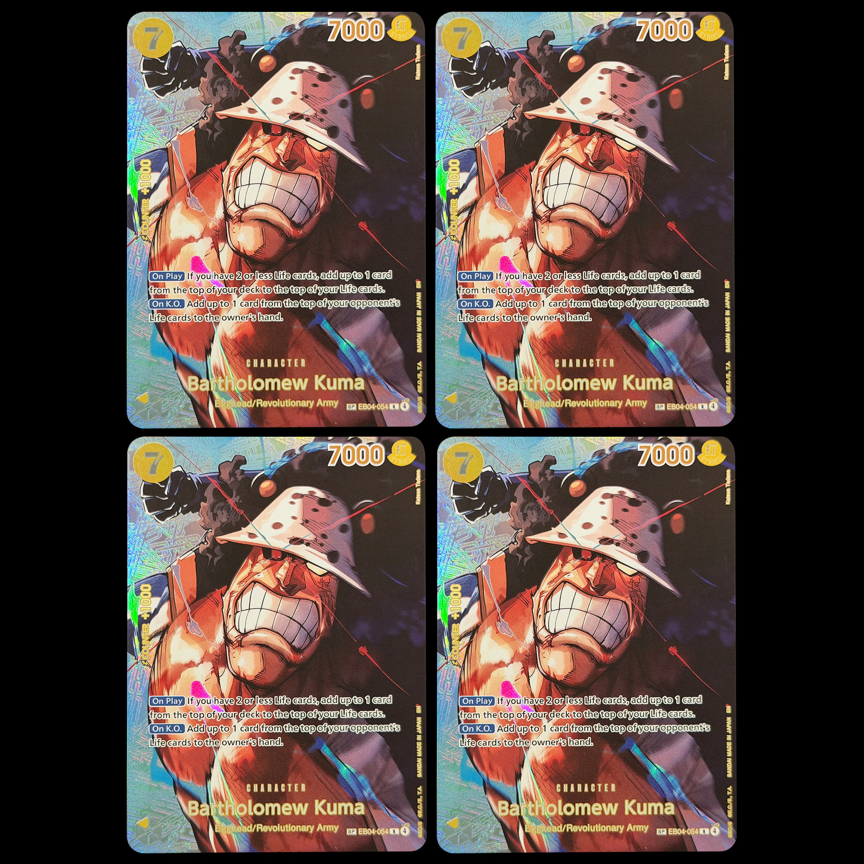 One Piece TCG OPCG EB Extra Booster SP Alt Art Holo Rare Set Laboon Mr.2 Enel Smoker Kuma 4x Playset Chase Premium Proxy Cards