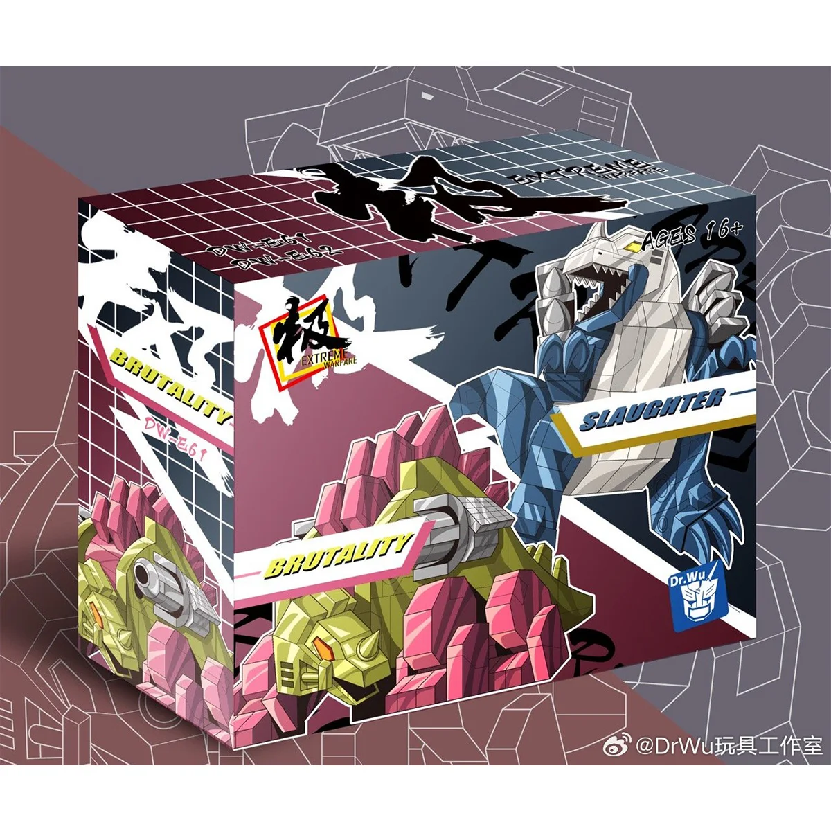 

[In Stock Now]DR.WU Transformation G1 DW-E61 BRUTALITY and DW-E62 SLAUGHTER Tape Set Small Scale Mini Deformation Toy
