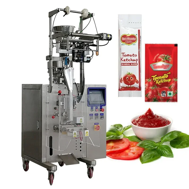 Leadworld Automatic Multi-Lane Packaging Machine for Food Wraps Ketchup Tomato Sauce Curry Paste Honey Sachet Liquid Paper Bags