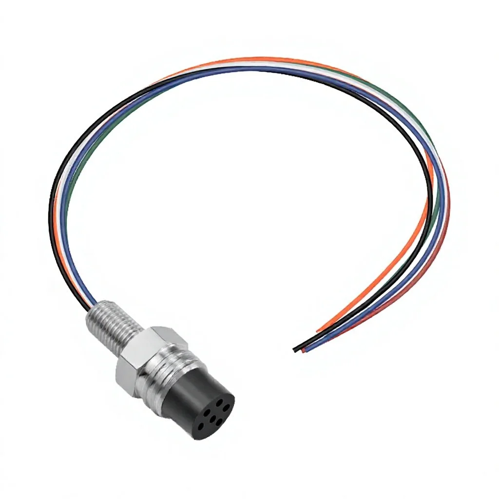 M9 Waterproof Round Connector IP67 Metal Front Back Panel Mount Male Female Solder Socket 30cm Wire 4P Automotive 125V 3A