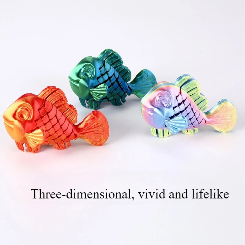 

3D-printed Clownfish Decorative Gift Fish Tank Ornaments and for Home Office Craft Printed Figures Christmas Gifts