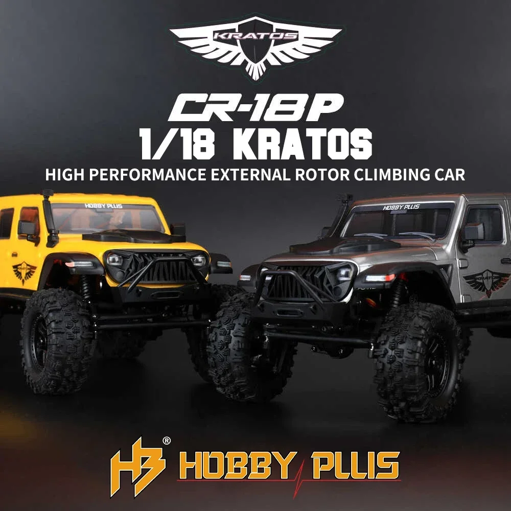 NEW HOBBY PLUS CR18P KRATOS Brushless RTR 1/18 RC Electric Remote Control Model Car Crawler Off-Road Adults Children's Toys