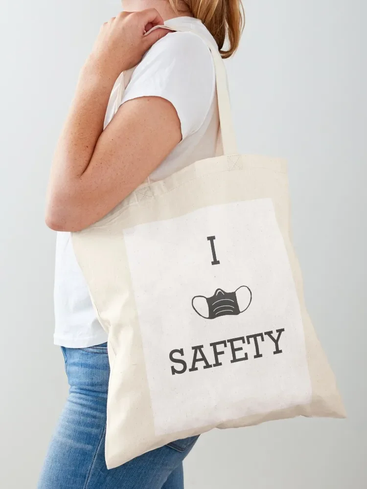 

I Love Safety, I Heart Safety, I Mask Safety Tote Bag the tote bag sac pour femme Big bag