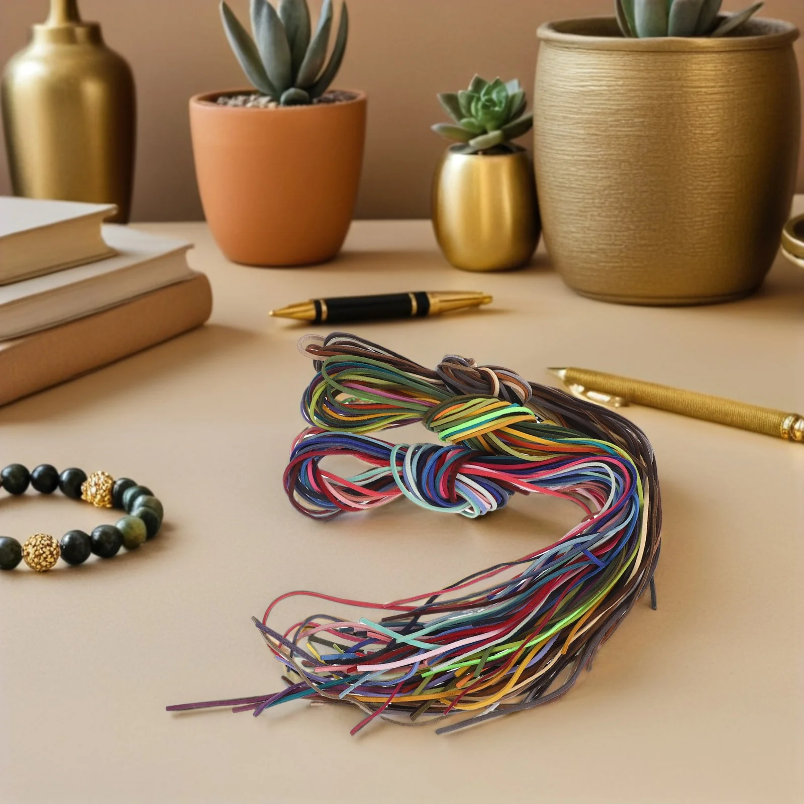 

60Pcs Faux Suede Cord Soft Smooth 3Mm for Jewelry Making Necklace Bracelet String DIY Crafts Keychains Beading Supplies