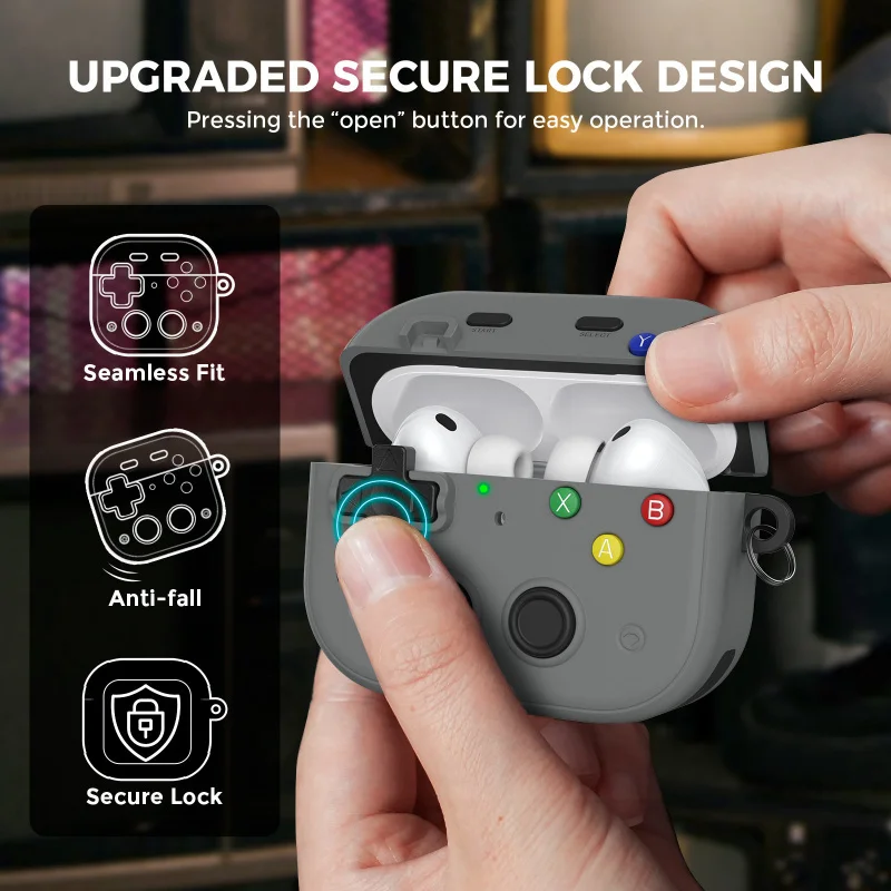 Case For AirPods Pro 3 2025/AirPods 4/4th Gen 3D Game Design Shock-Proof Protective Case For AirPods 4 Pro Pro 3 Cleaning Kit view 5
