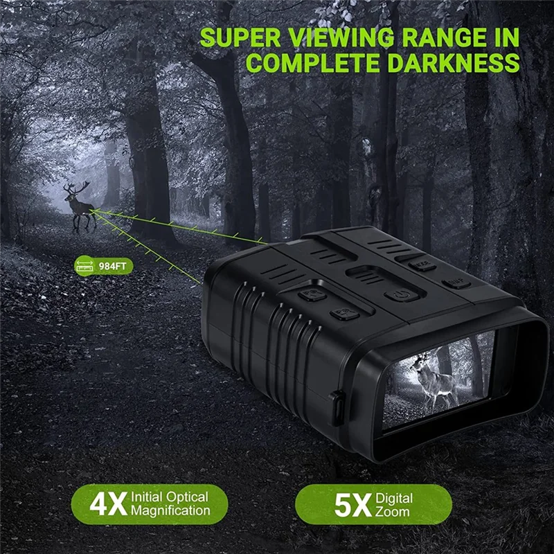 A73E-R19 Digital Night Vision Binoculars 4K 1080P Infrared Night Vision Goggle Recorder 300M For Outdoor Hunting Camping