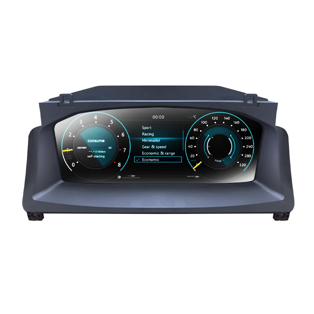 12,3'' LCD-Digitalinstrumentencluster für VW T6 Transporter Baujahre 2016-2020, Armaturenbrett, Cockpit, Tachometer mit Navigation