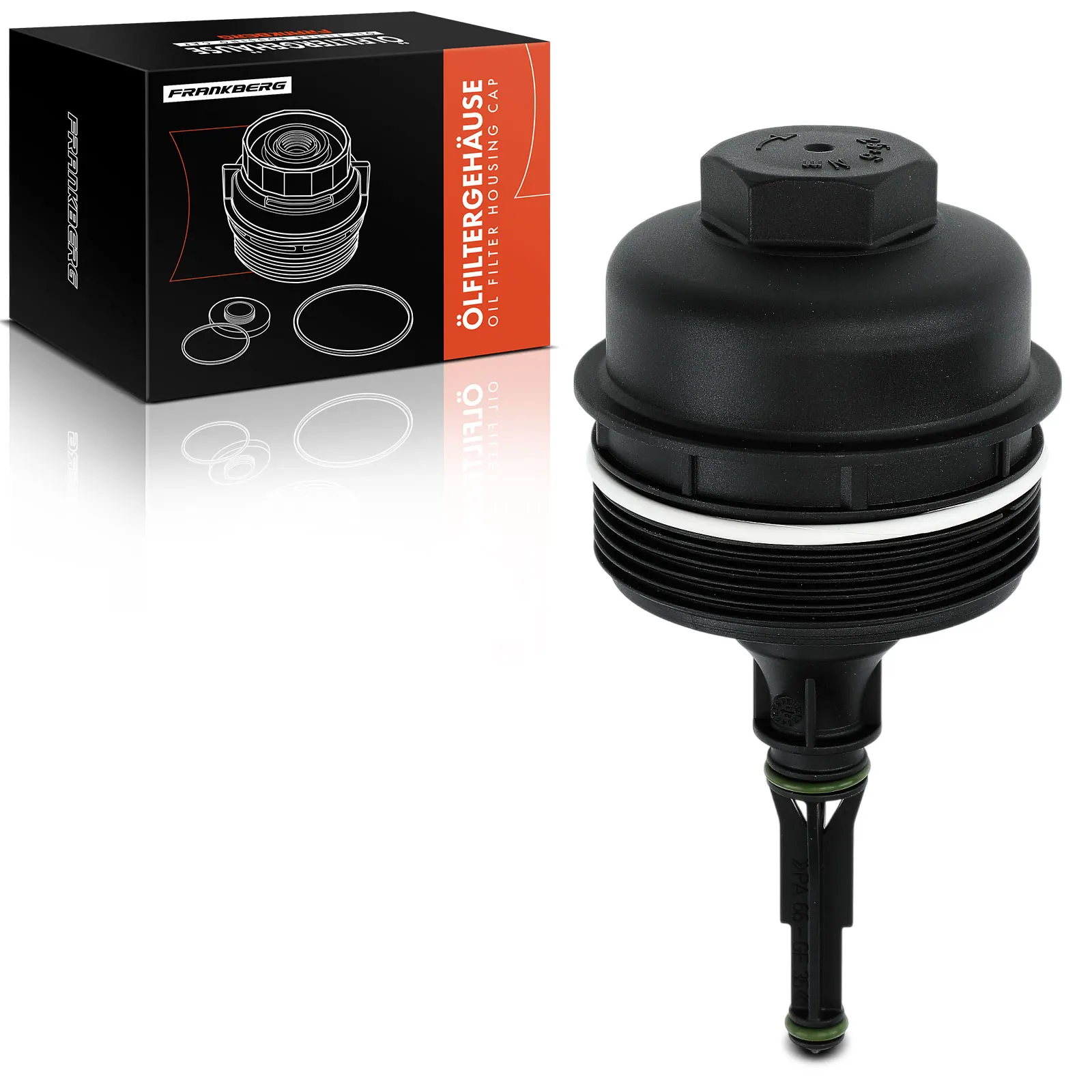 Frankberg 1x oliefilterhuisdeksel voor VW Polo 6R 9N Fox Skoda Fabia Seat Ibiza 1.2L 03D115433B