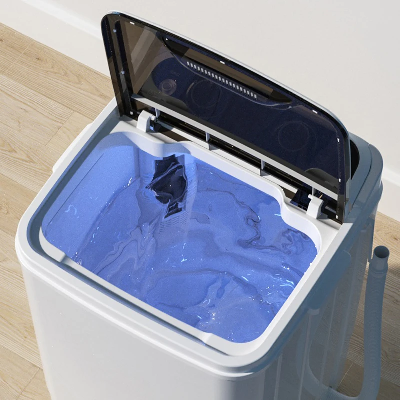 Large capacity single cylinder household semi automatic small dormitory baby baby mini washing machine