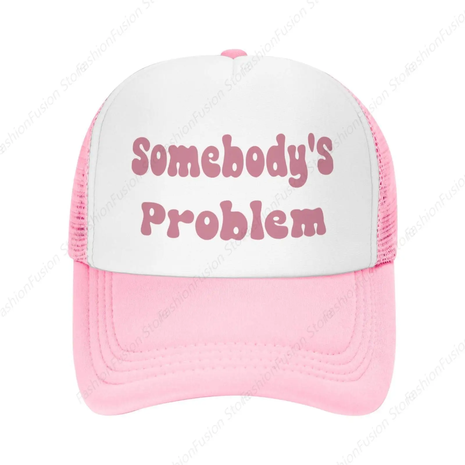 Somebody's Problem Drinking Trucker Hat Funny Baseball Cap Classic Soft Ball Dad Caps Unisex Headwear for Daily Casual Mesh Hats