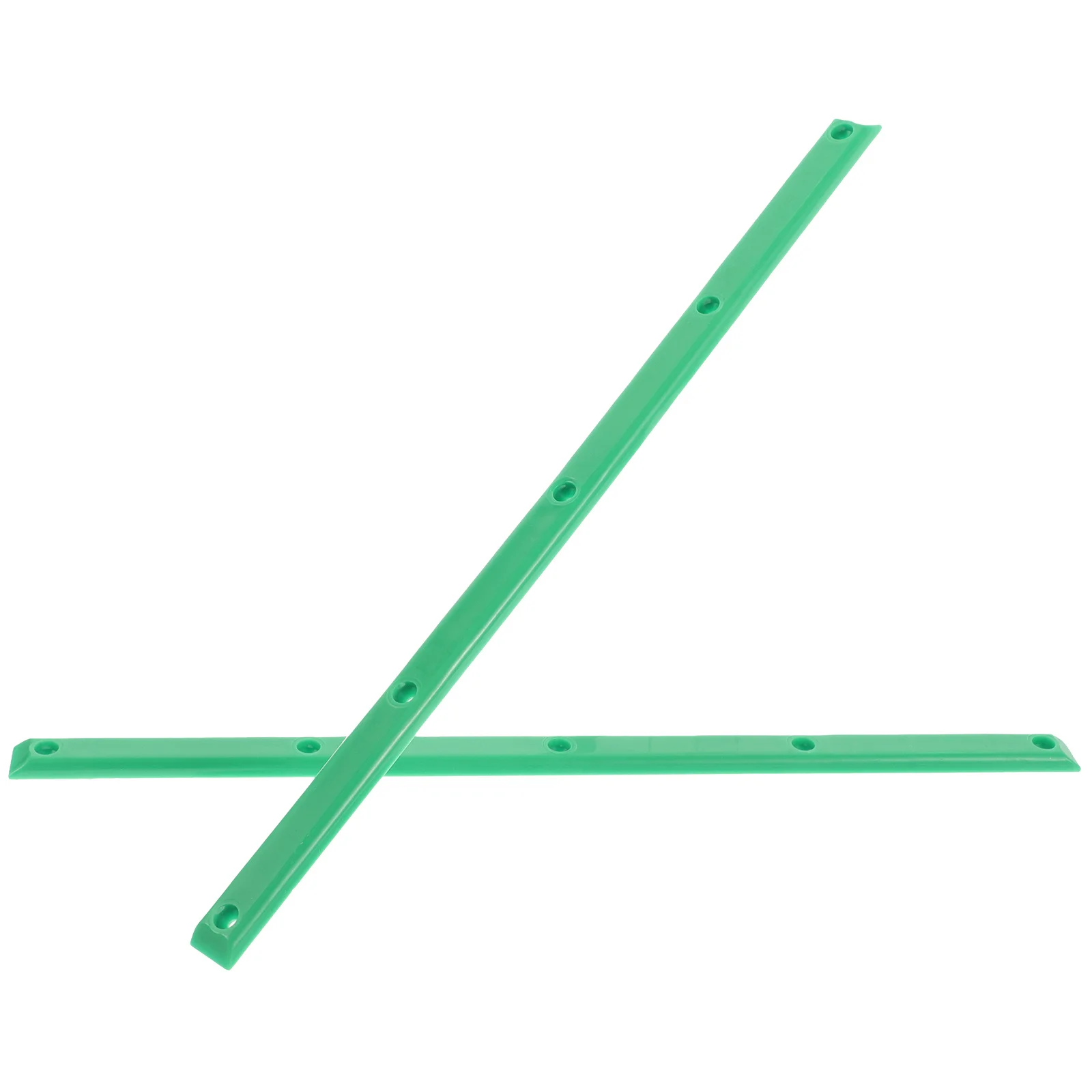 

2Pcs Skateboard Rail Guards Dual Head Impact Resistant Plastic Rib Bones for Deck Protection Compatible with Longboard and