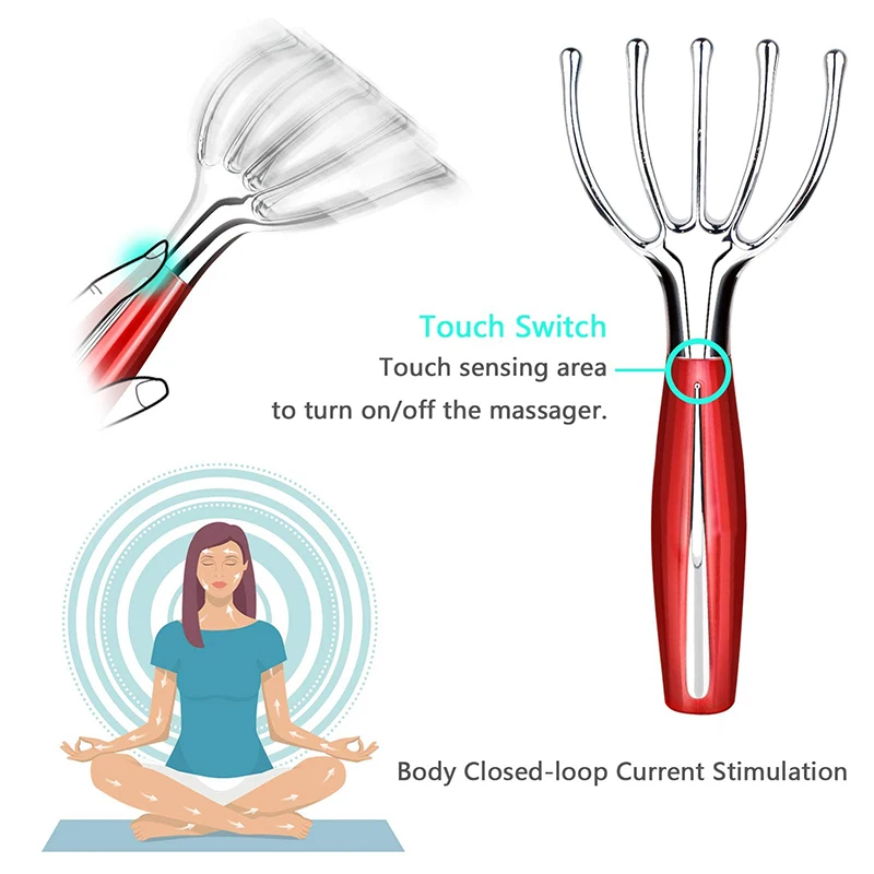 

Portable Massager Portable Scalp Massager Electric Head Massager Intelligent For Travel Home Whole Body