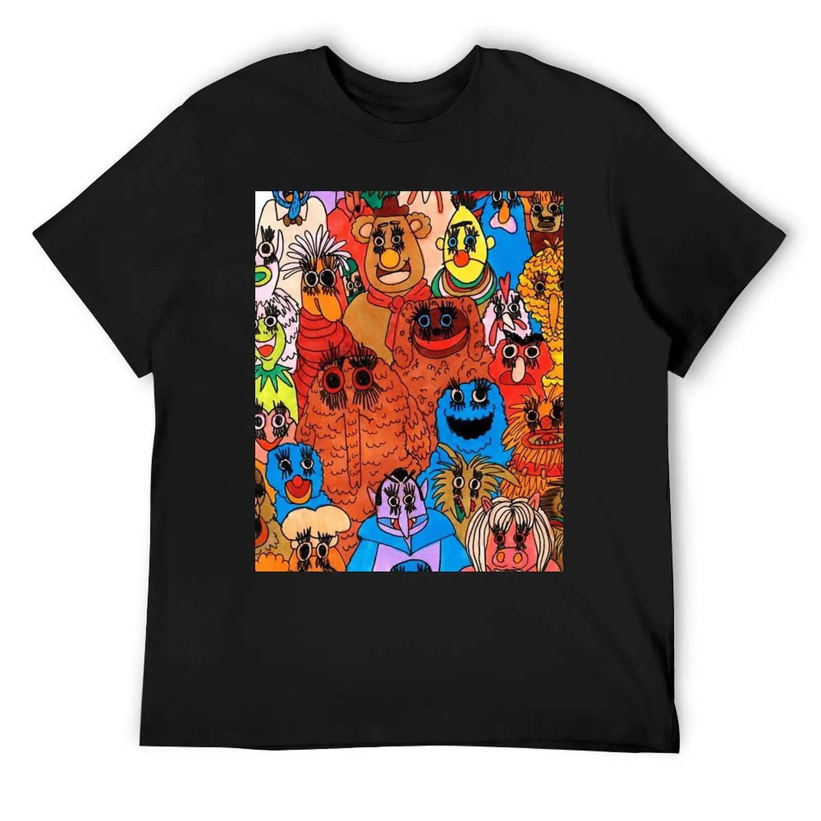 

moppets T-Shirt vintage anime shirt funny costumes plus size tops t shirt for men