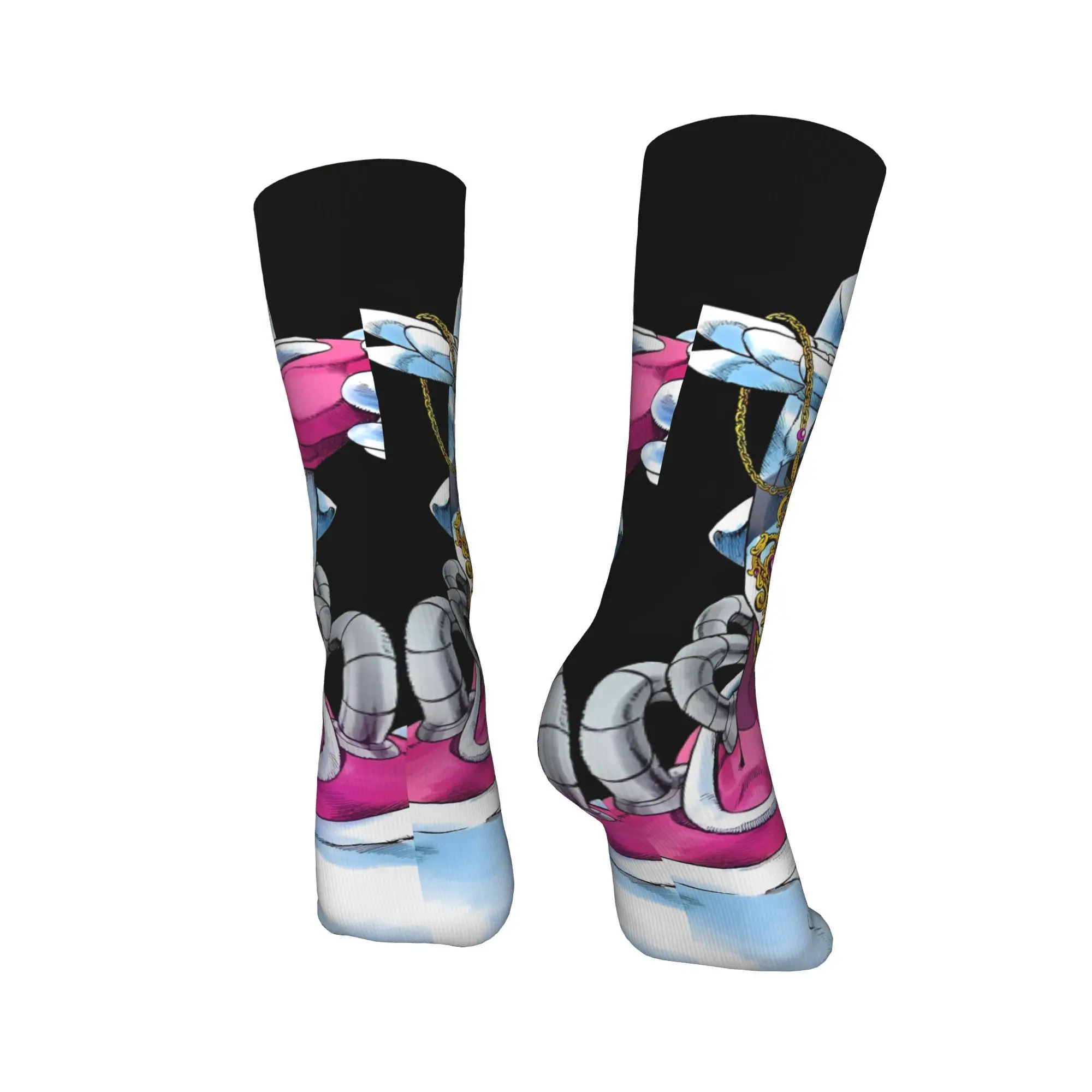 أنيمي جوجوس مغامرة غريبة الجوارب Kawaii جوارب الخريف المضادة للانزلاق الكبار الرجال الجوارب متوسطة لينة مخصصة الجري الجوارب