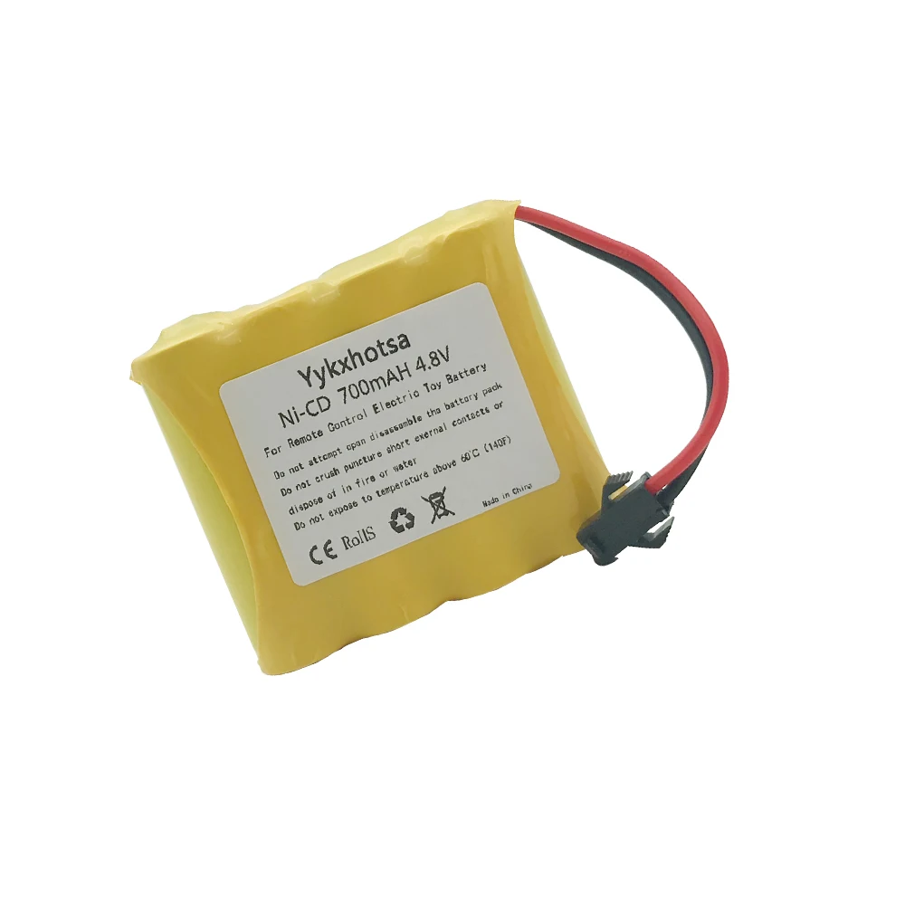 Akumulator 4,8 V 700 mAh NI-CD do łodzi RC Model zabawki pistoletu 4,8 V akumulator nicd 4 * akumulator AA SM/JST/EL-2P/Tamiya/5557 Wtyczka