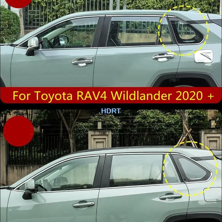 

Оконная полоса из нержавеющей стали для Toyota RAV4 Wildlander 2020 2021