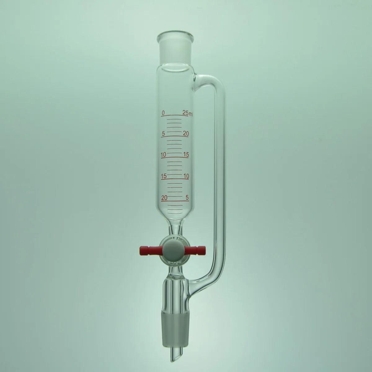 Graduated Pressure Equalizing Funnel PTFE Stopcock,19/22 Joints