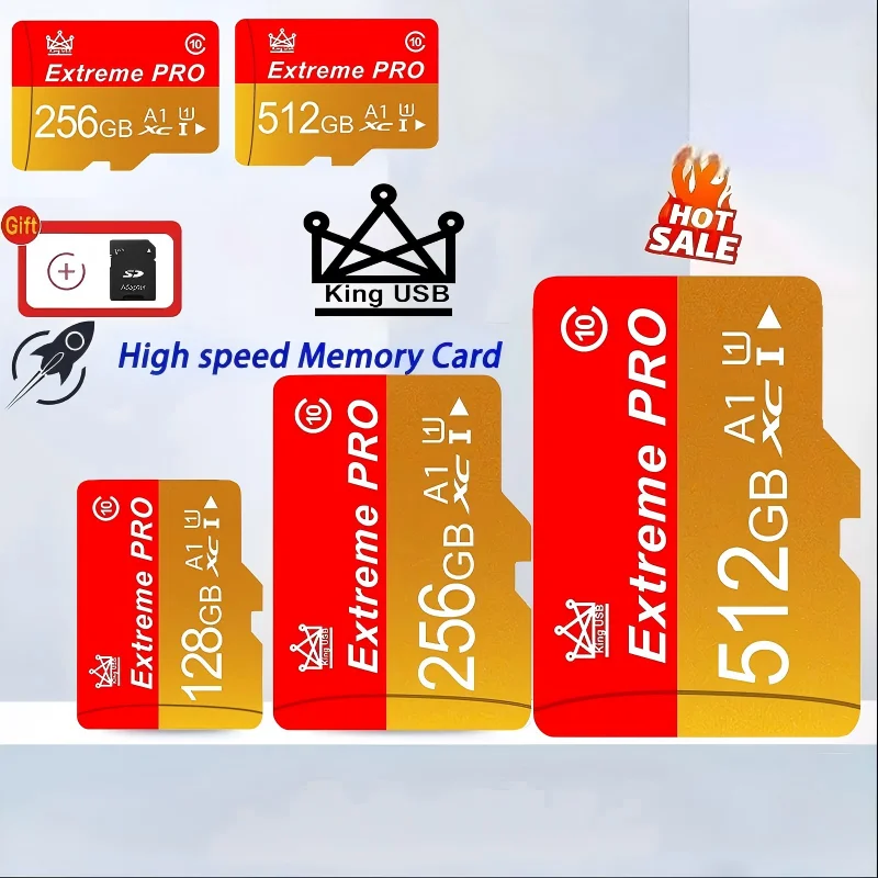 for Smartphone Flash Premium Sd U3 Memory Flash Card 32/64/128/256/512gb Mini Reliable High Quality Durable High Speed Class 10