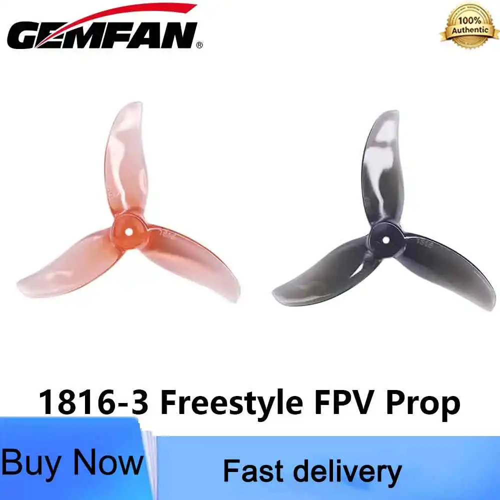 Gemfan 1816-3 3-Blade 45mm Propeller 1.6in Pitch For 1103 Motor 2S Micro FPV Drone Freestyle