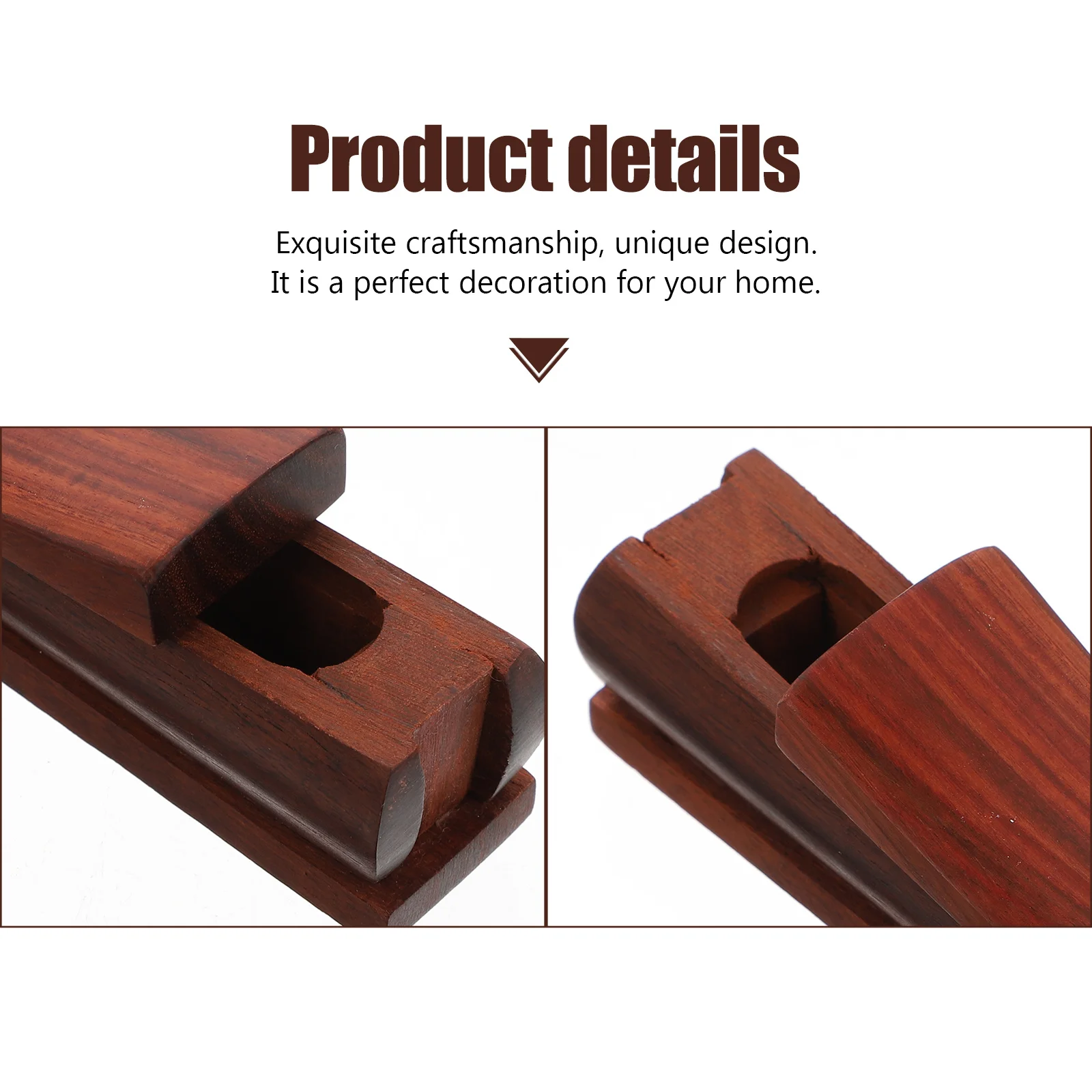 

Sandalwood Coffin Ornaments Figuring Decoration Rosewood Color Desktop Sculpture Carvings Plaything Statue Small