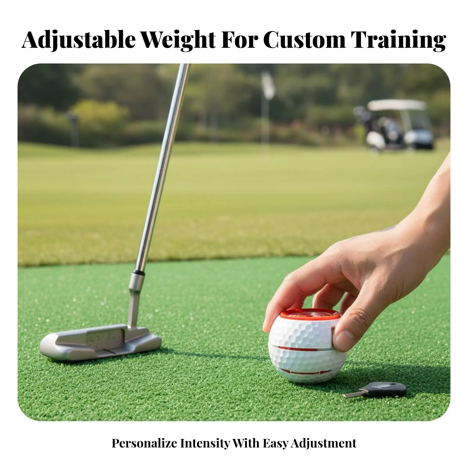 

Tire Shape Putting Aid Provides Instant Feedback Putting Putting Practice Sphere Adjustable Weight Putting Instructor Portable
