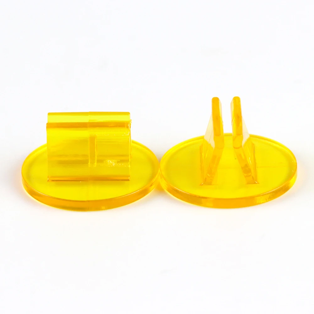 50 Uds tarjetero soportes de tarjetas de plástico translúcido para accesorios de juegos de mesa accesorios fijos