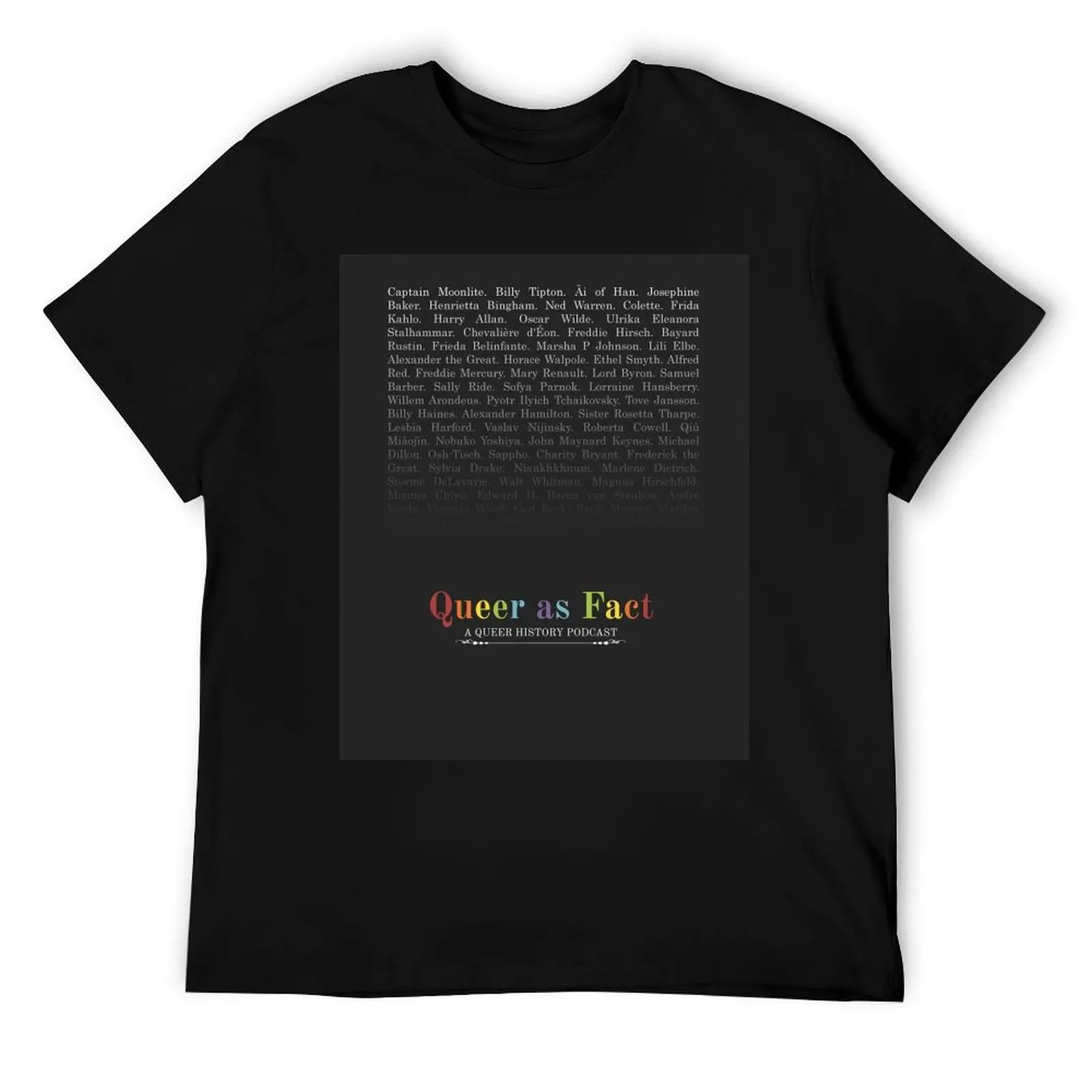 

Queer as Fact II T-Shirt man t shirt graphic cotton t shirts man 100% man graphic t shirt T-Shirt