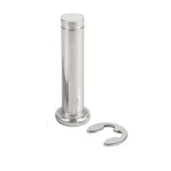 M8 M10 M12 Flat Head with Grooved Pin Shaft Circlip Pin Positioning Cylindrical Pin 304 Stainless Steel