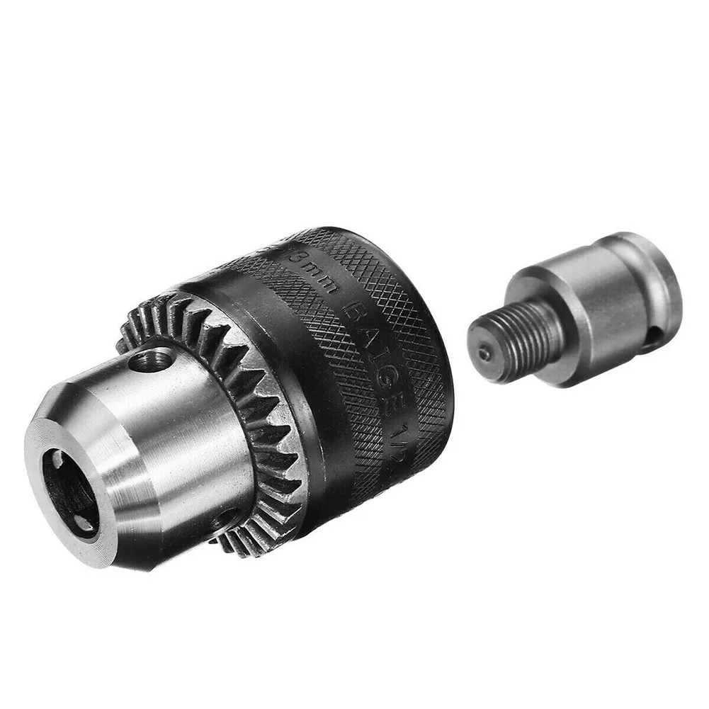 

High Quality Useful New Practical Drill Chuck Rotary SDS Shank 1.5-13mm 1/2\" 5Pcs Adapter Duty Hammer Heavy Plus