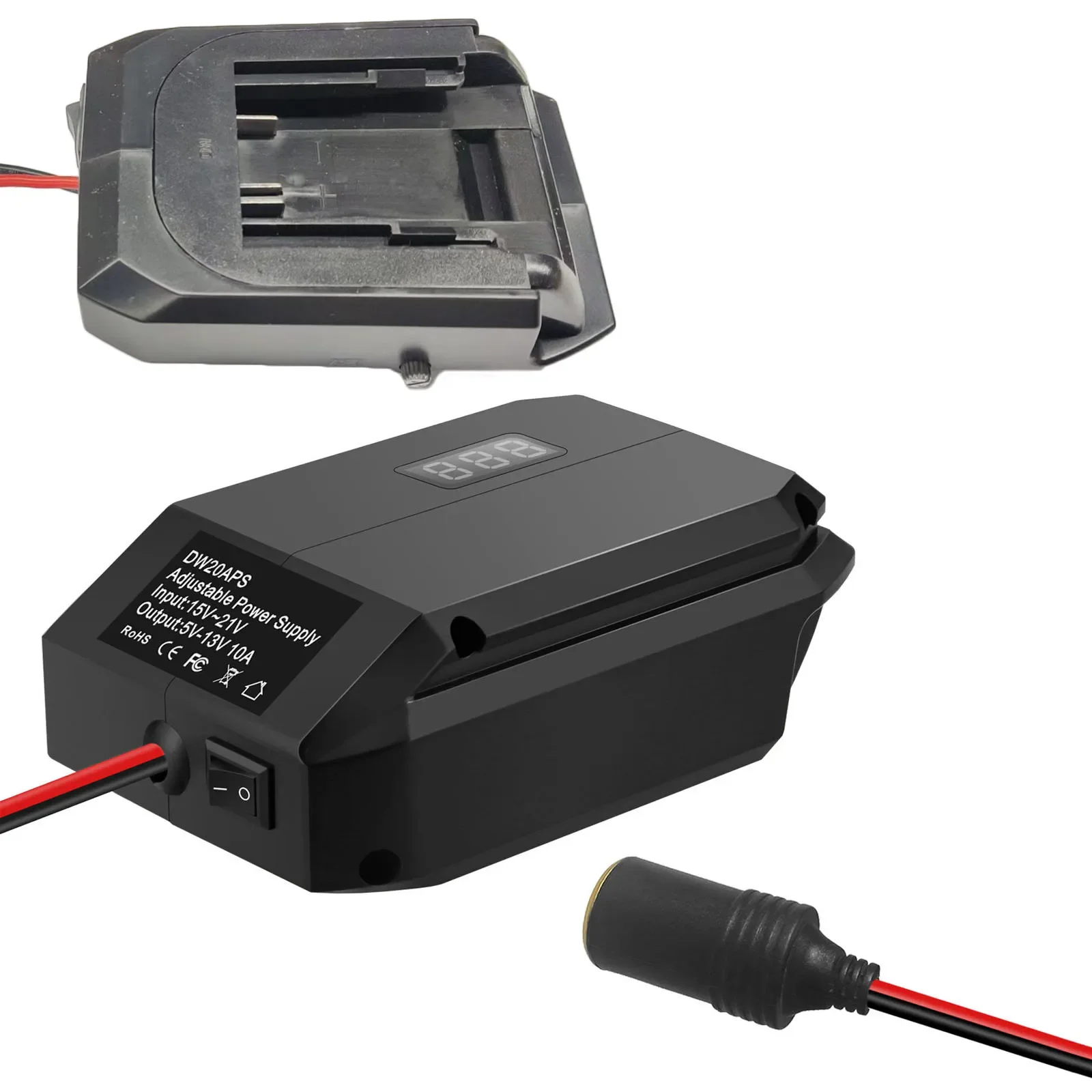

12V Power Source Battery Power Adapter Charge Electronics Compact And Lightweight Easy Installation For DCB200
