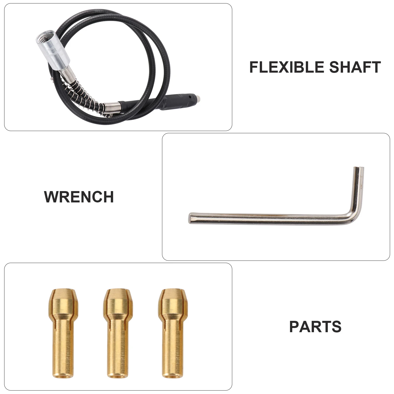 

1Set Flexible Shaft Drill Bit Extension Holder Electric Drill Accessory 360 Degree Flexible Rotation Flex Shaft