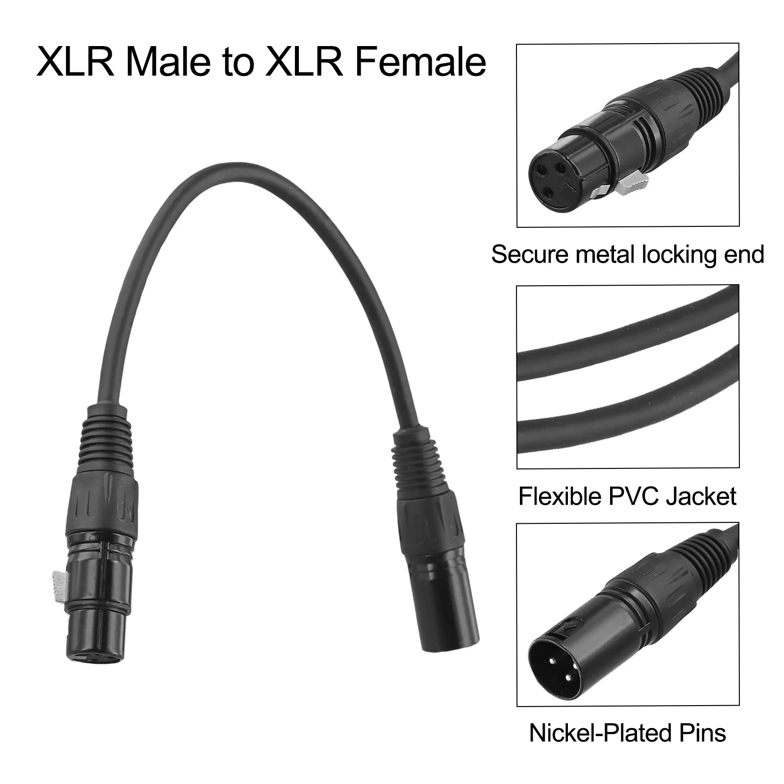 Flexible Audio Cable Balanced XLR Microphone Cable Professional Audio Setup High Conductivity Interference Shielding
