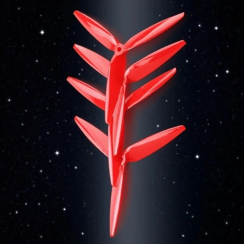 2 paires (2CW + 2CCW) Tracker 7X4X3 7040 hélice en Poly carbonate à 3 pales/tri pales de 7 pouces pour pièces de Drone Freestyle FPV de 7 pouces 8 pouces