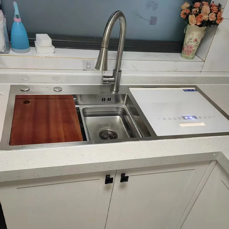 

Large Capacity Smart Dishwasher Machine Stainless Steel With Disinfection Drying Drawer For Household Use Electric Power Source