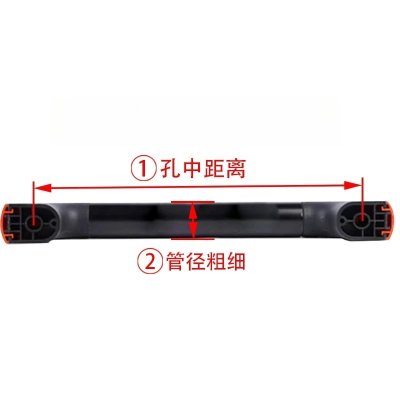 Oven door handle Orange tubular aluminum alloy stainless steel high temperature resistant handle
